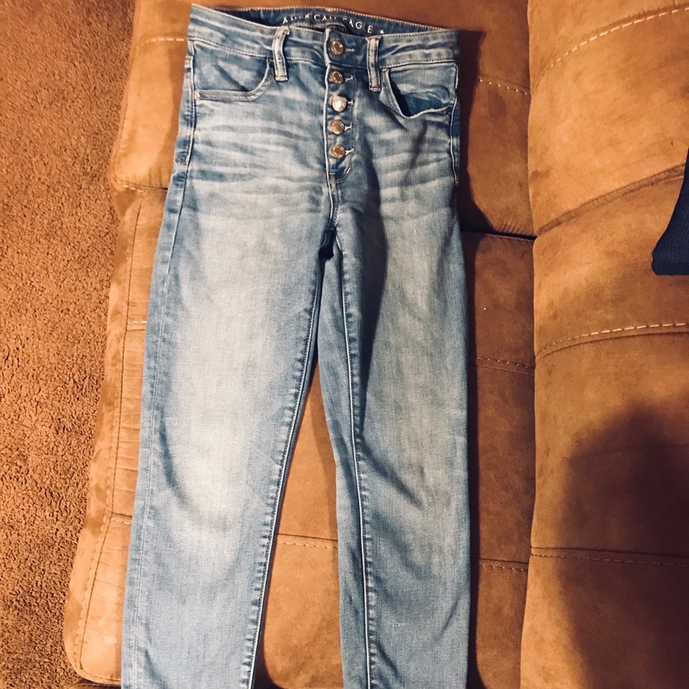 AE stretch skinny jeans size 4